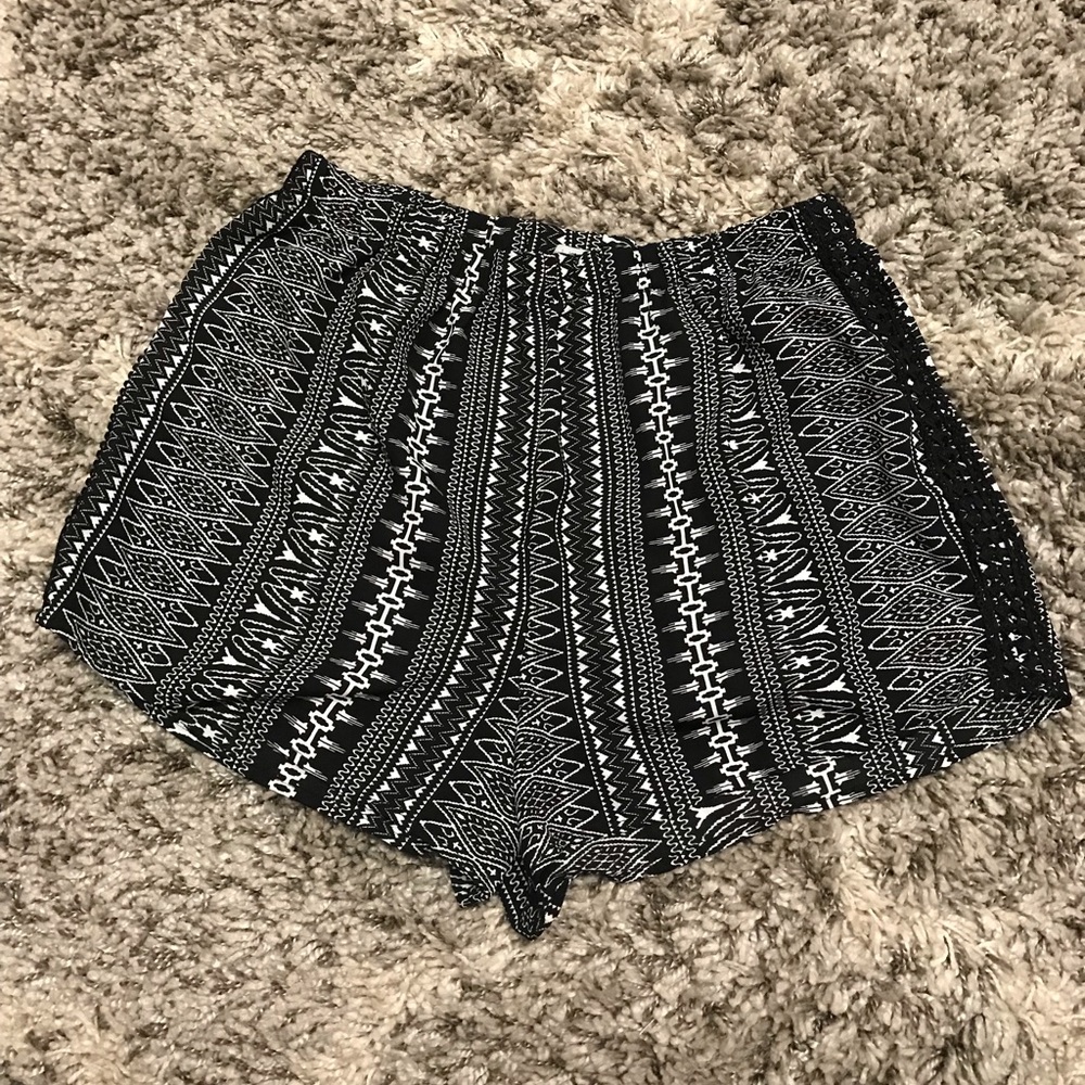 Charlotte Russe Black and White Shorts
